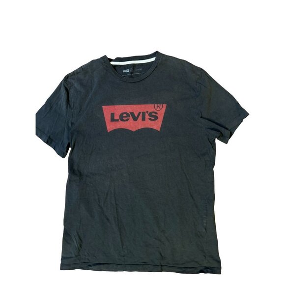 Mens Size Med Levi's Gray Cotton T-Shirt Tee - Picture 1 of 6
